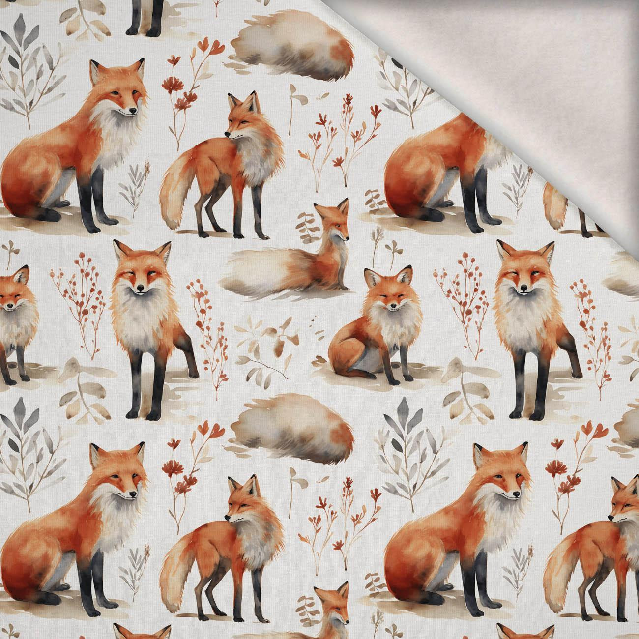 PASTEL FOX WZ. 2 - dzianina drapana z elastanem ITY