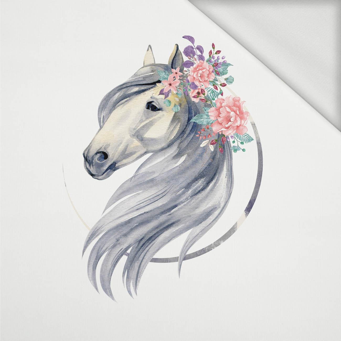 KOŃ wz. 2 - panel (75cm x 80cm) dzianina pętelkowa