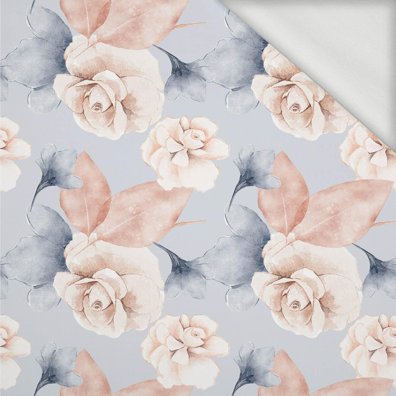 RETRO FLOWERS WZ. 4 - dresówka pętelkowa