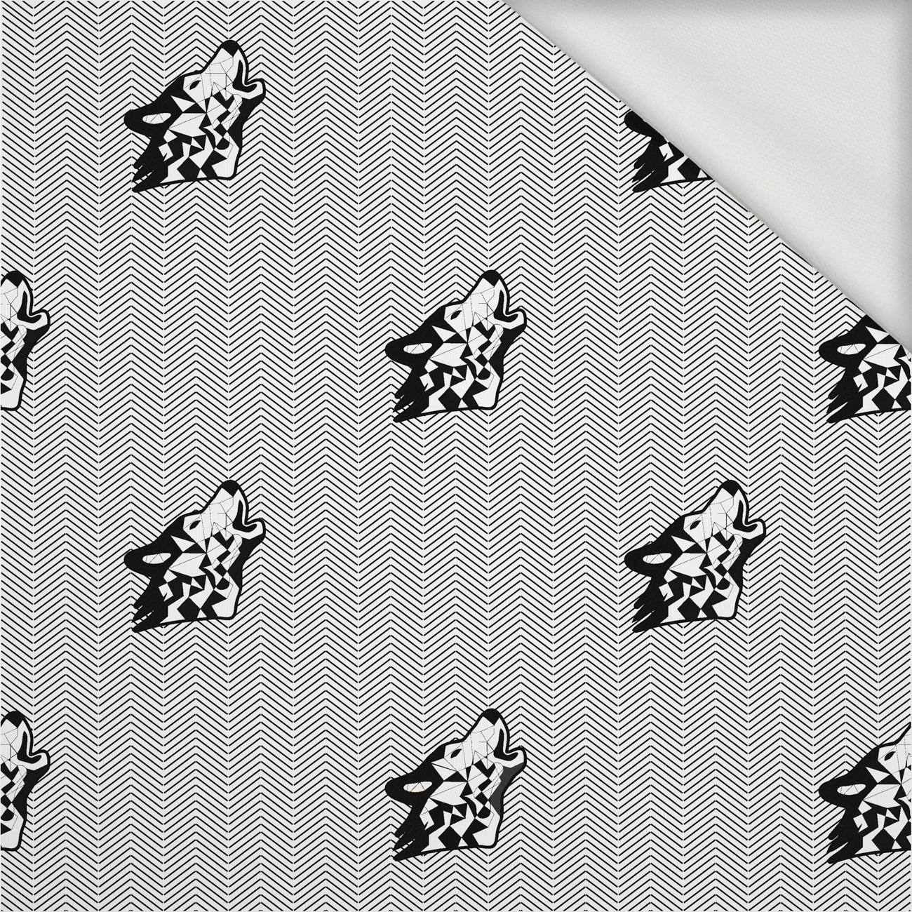 WOLF / NOCNY ZEW / biały - dresówka pętelkowa