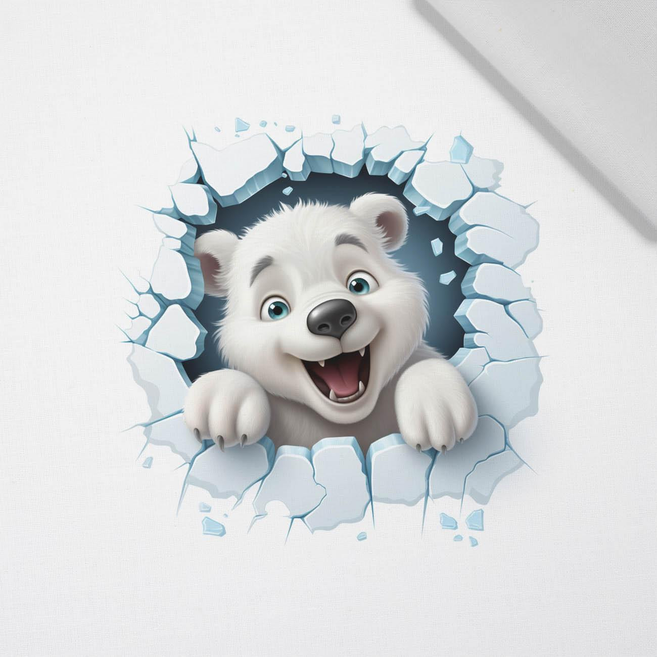 HAPPY BEAR - PANEL (60cm x 50cm) tkanina bawełniana