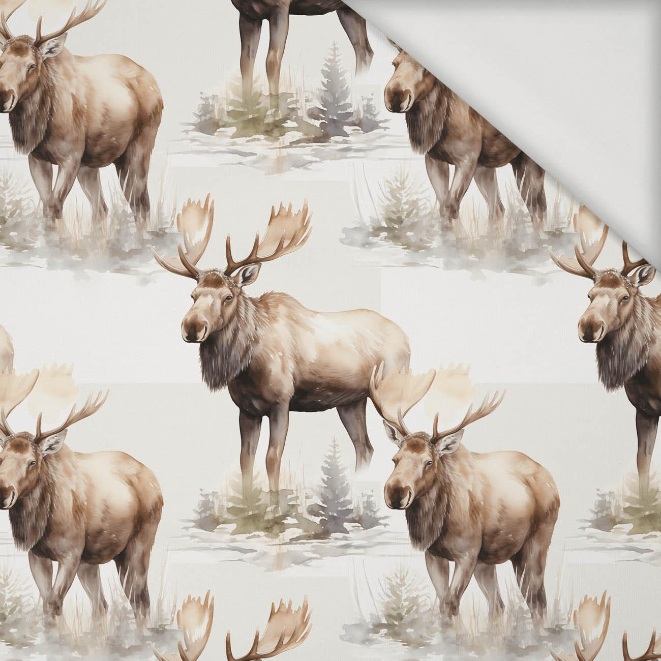 PASTEL MOOSE - Jersey wiskozowy