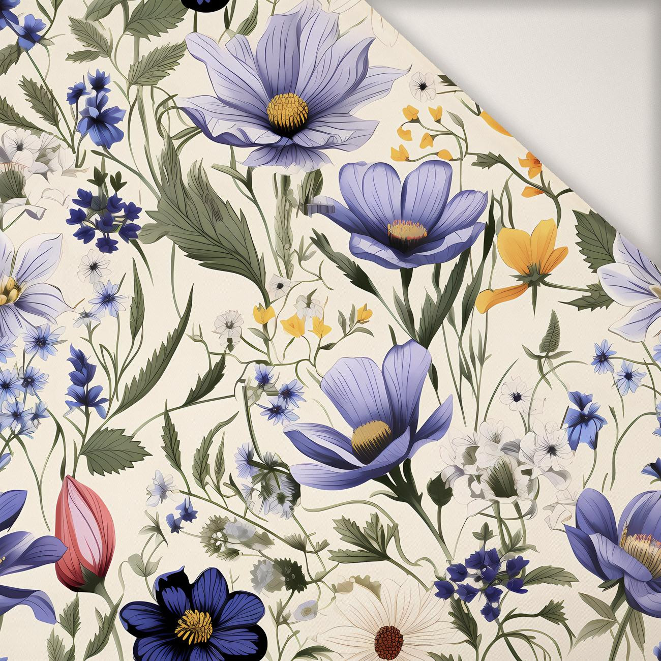 FLOWERS wz.4 - dresówka pętelkowa