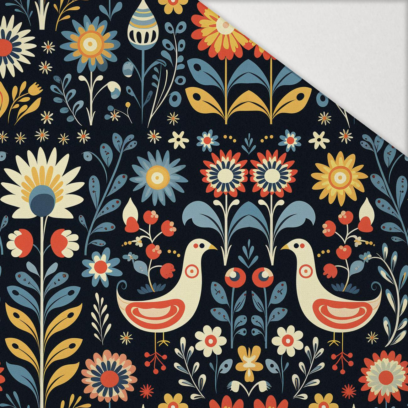 Folk Art wz.9 - Hydrofobowa dzianina drapana 
