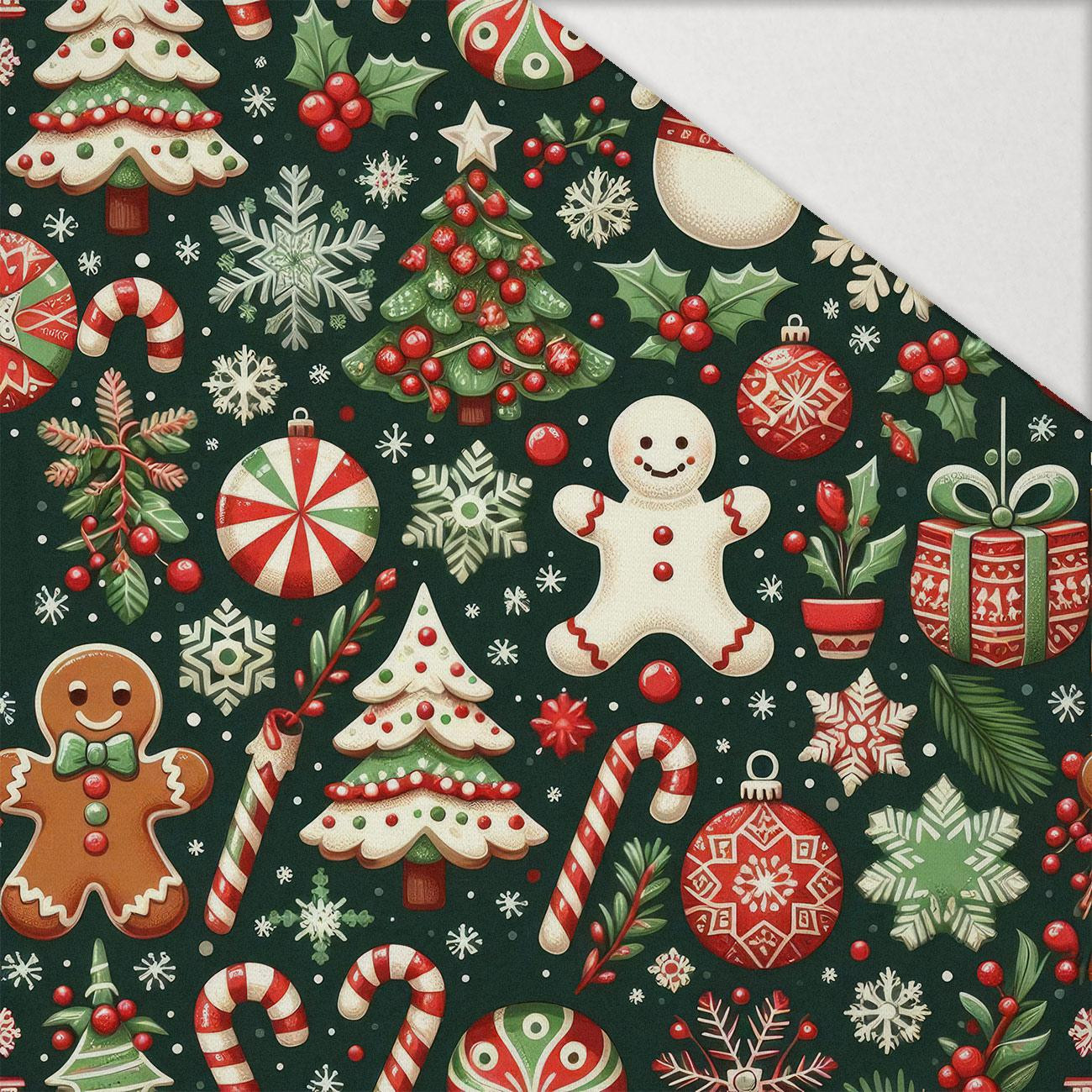 HAPPY CHRISTMAS WZ. 11 - Hydrofobowa dzianina drapana HAPPY CHRISTMAS WZ. 11 - Hydrofobowa dzianina drapana