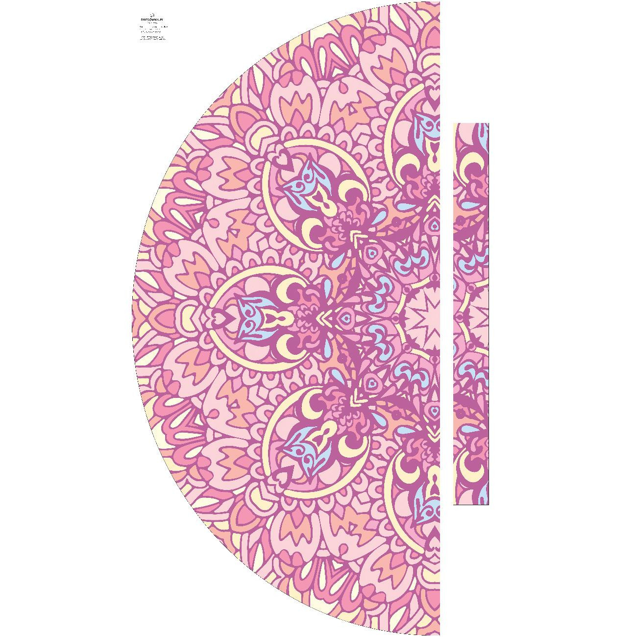 KOLOROWA MANDALA wz. 2  - panel na spódnicę "MAXI" - krepa