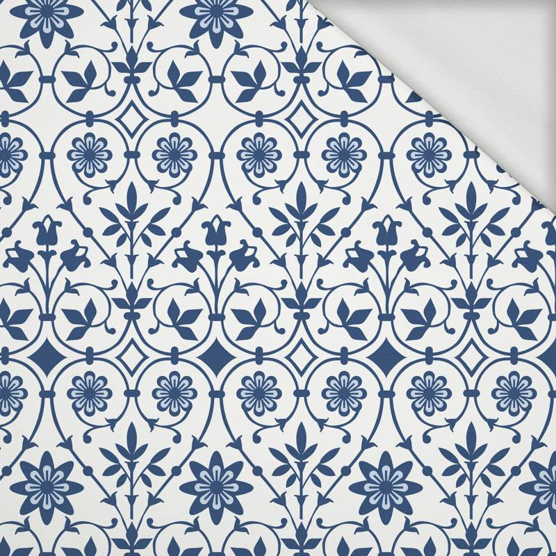 KWIATY wz. 1 (classic blue) - dresówka pętelkowa