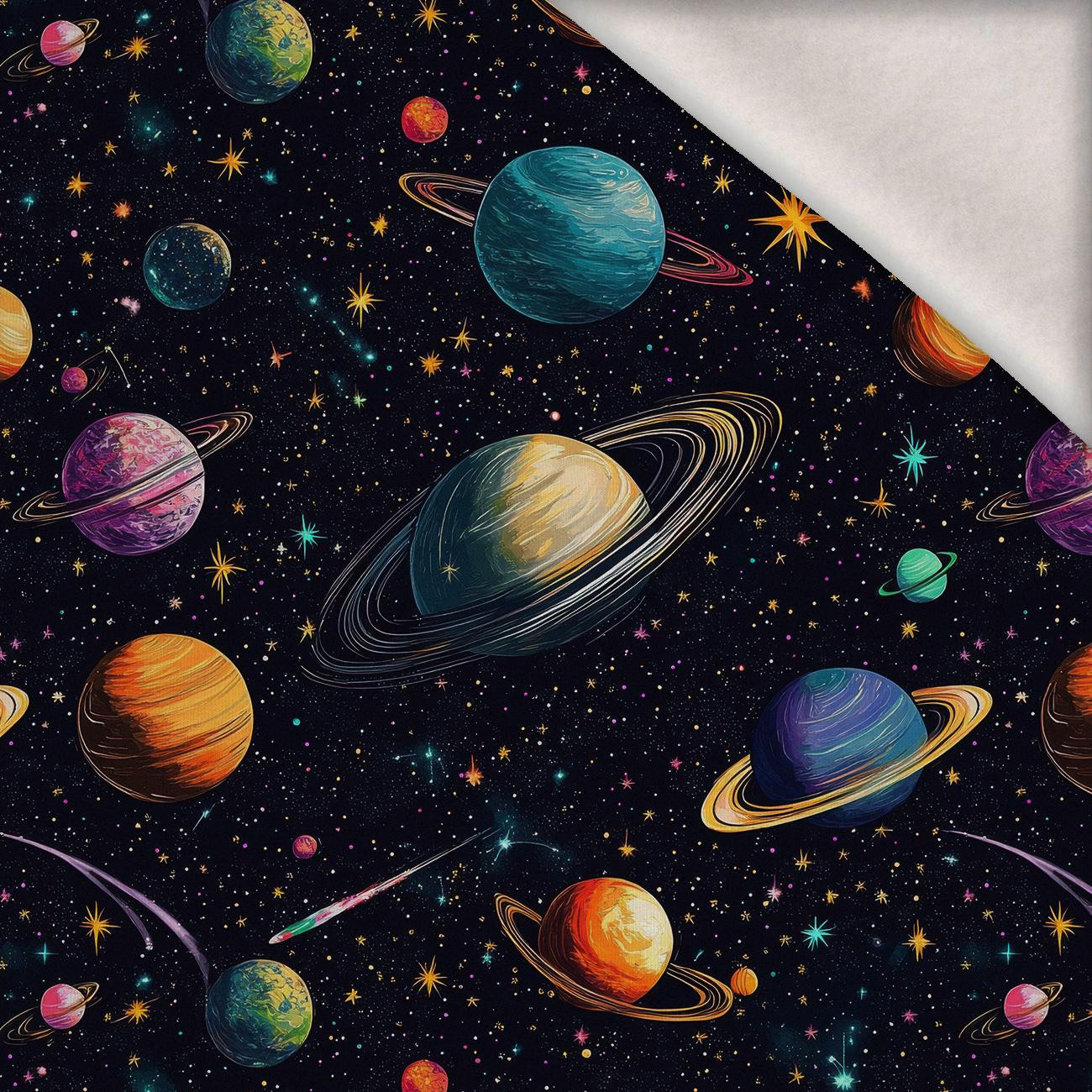 NEON GALAXY WZ.3 - dzianina drapana z elastanem ITY