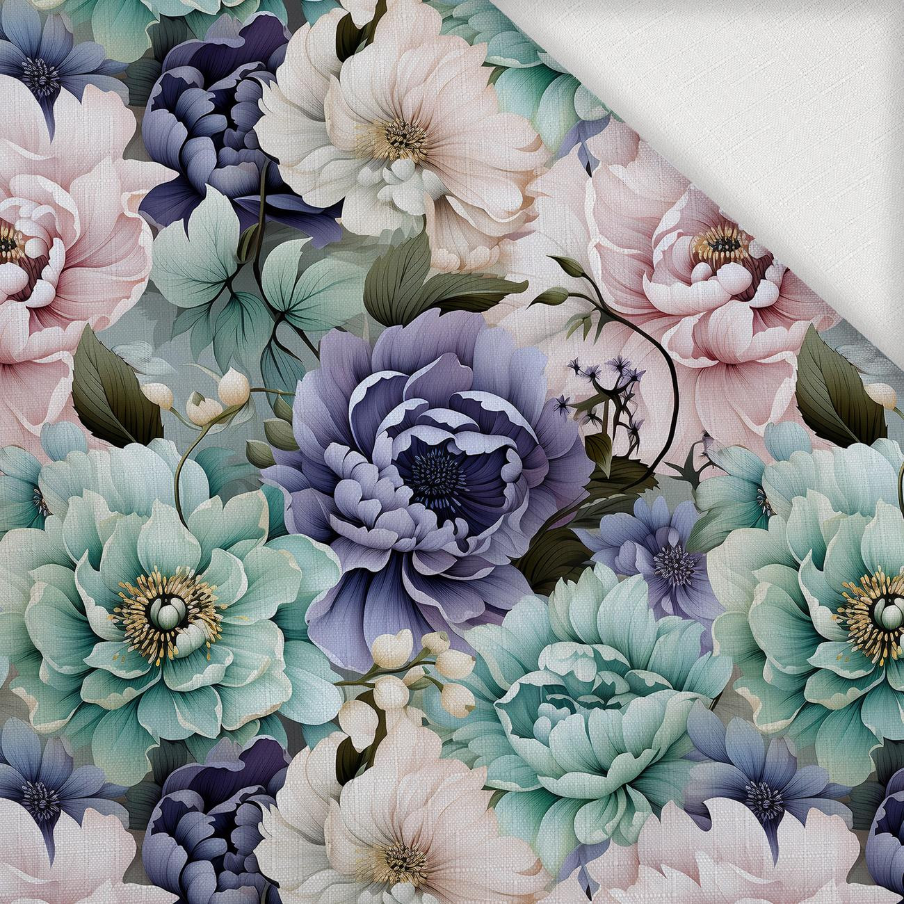 PASTEL FLOWERS WZ.18 - Tkanina na obrusy