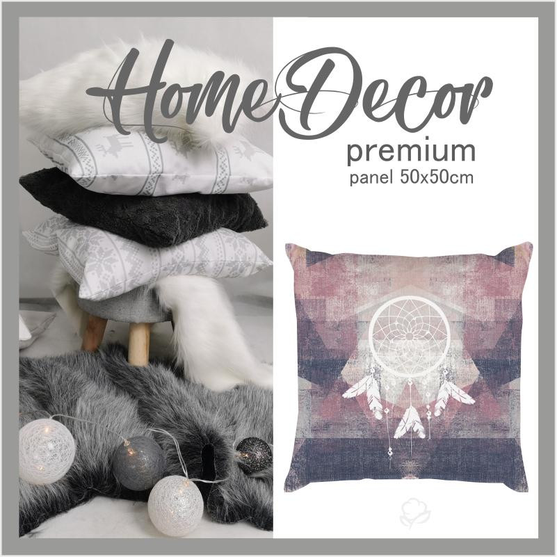 PANEL PODUSZKOWY - ŁAPACZE SNÓW / fioletowy - HOME DECOR PREMIUM