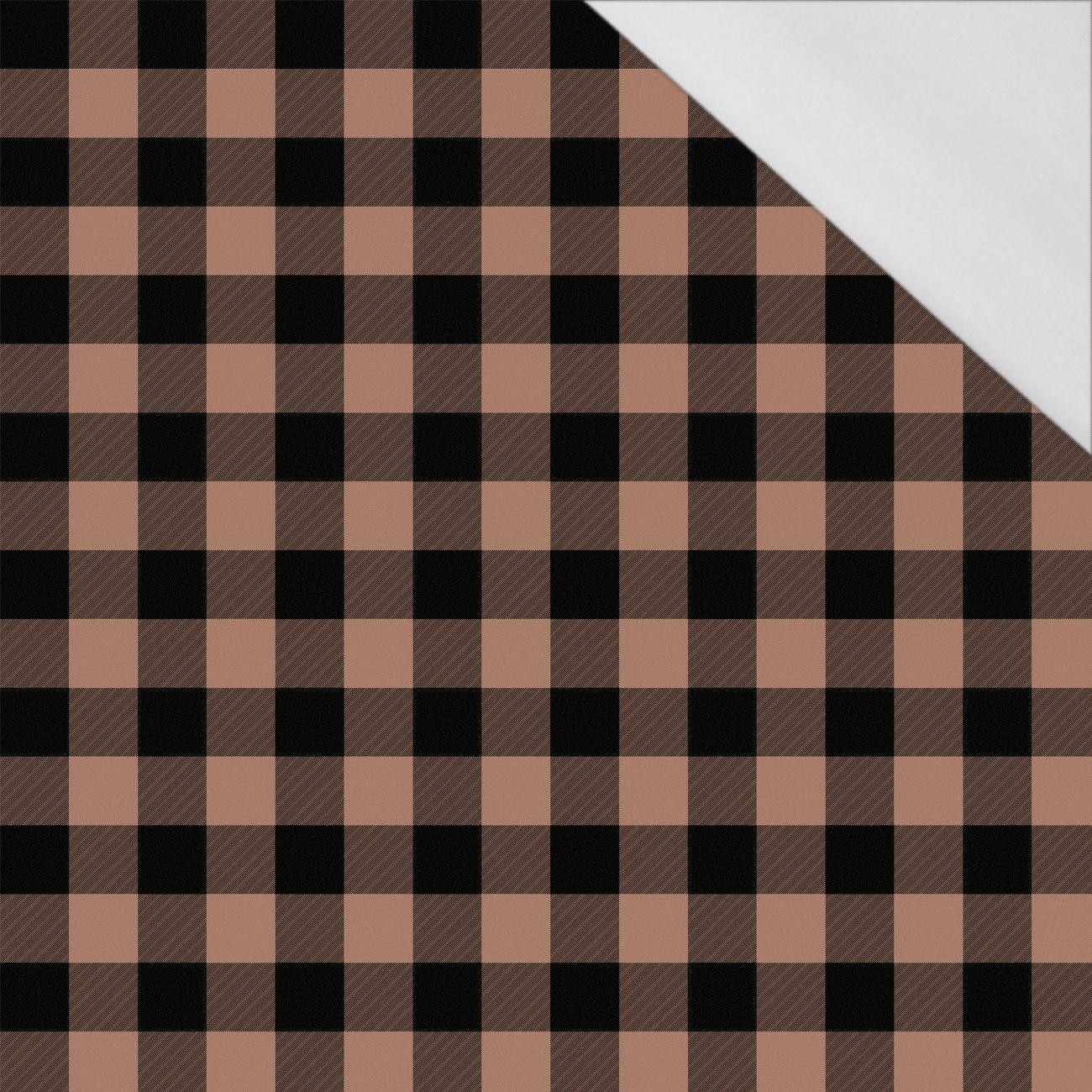 KRATA VICHY/ Mocha Mousse  - single jersey 