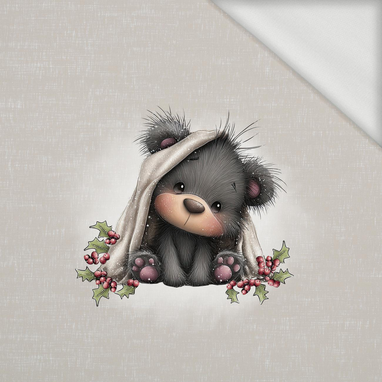 WINTER ANIMALS wz.8 - panel (60cm x 50cm) dzianina pętelkowa