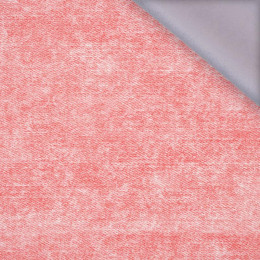 PRZECIERANY JEANS (czerwony) - softshell