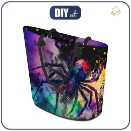 TORBA SHOPPER - WATERCOLOR SPIDER - zestaw do uszycia