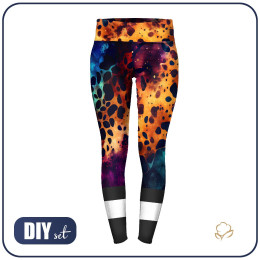 LEGGINSY SPORTOWE - GALACTIC LEOPARD - zestaw do uszycia