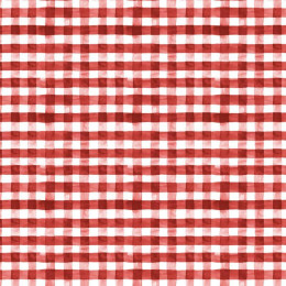 MINI KRATA VICHY / czerwony (KRATA I RÓŻE) - lycra 300g