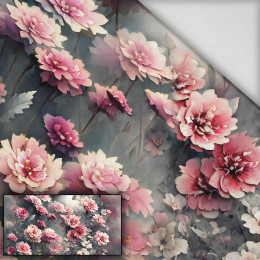 VINTAGE FLOWERS WZ. 3 - panel (80cm x 155cm) lycra 300g