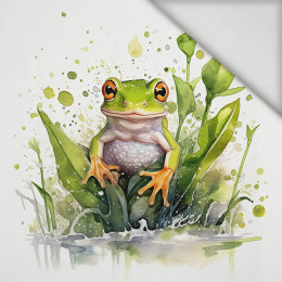 WATERCOLOR FROG - PANEL (75cm x 80cm) lycra 300g