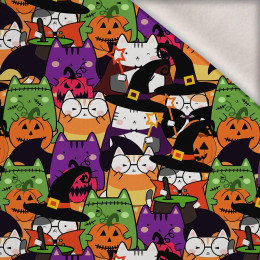 HALLOWEEN CATS WZ. 2 - dzianina drapana z elastanem ITY