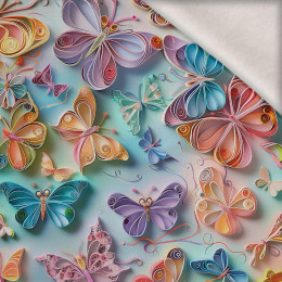 PAPER BUTTERFLIES - dzianina drapana z elastanem ITY