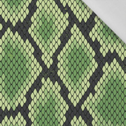 SKÓRA WĘŻA WZ. 2 / zielony - tkanina bawełniana