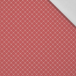 ŚCIEG / czerwony (WALENTYNKOWY MIX) - tkanina bawełniana