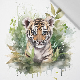 WATERCOLOR TIGER - panel (75cm x 80cm) tkanina bawełniana