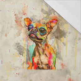CRAZY LITTLE DOG - panel (75cm x 80cm) SINGLE JERSEY