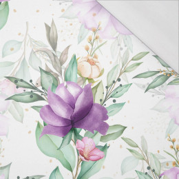FIOLETOWE MAGNOLIE - single jersey z elastanem 