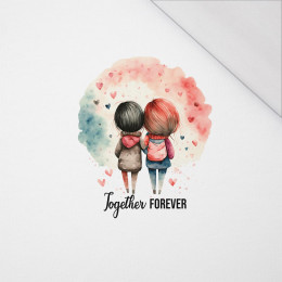 TOGETHER FOREVER / girls - PANEL (60cm x 50cm) SINGLE JERSEY