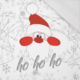 HO HO HO / biały - PANEL PANORAMICZNY SINGLE JERSEY 