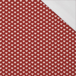 SERDUSZKA / czerwony (WALENTYNKOWE SERCA) - single jersey z elastanem 