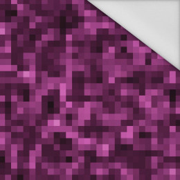 PIKSELE WZ. 2 / purpurowy - tkanina wodoodporna
