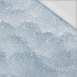 ŚNIEG / błękitny (MALOWANE NA SZKLE) - tkanina wodoodporna
