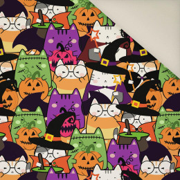 HALLOWEEN CATS WZ. 2- Welur tapicerski