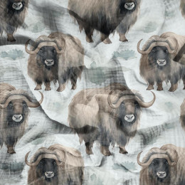 PASTEL BISON - Muślin bawełniany