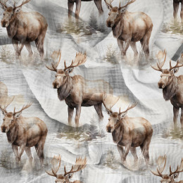 PASTEL MOOSE - Muślin bawełniany