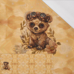 BEAR STEAMPUNK FOREST WZ.1 - PANEL PANORAMICZNY SINGLE JERSEY (60cm x 155cm)