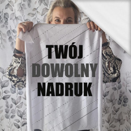 PANEL (75cm x 80cm) - Z WŁASNYM NADRUKIEM - single jersey z elastanem ITY