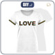 T-SHIRT DAMSKI - LOVE / FOLK - single jersey