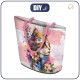 TORBA SHOPPER - WATERCOLOR CAT WZ. 1 - zestaw do uszycia