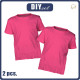 2-PACK - BASIC T-SHIRT DZIECIĘCY - MALINOWY (DARK PINK) - zestaw do uszycia
