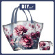 Torba XL z saszetką 2 w 1 - VINTAGE FLOWERS WZ. 4 - zestaw do uszycia