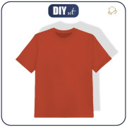 T-SHIRT DZIECIĘCY (116/122) - B-28 - POTTERS CLAY / ceglana - single jersey