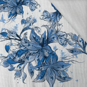 KWIAT WANILII (CLASSIC BLUE) - Muślin bawełniany