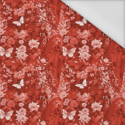 LUSCIOUS RED / FLOWERS - tkanina wodoodporna