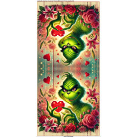 PODUSZKA 45X45 - VALENTINE'S DAY / PRANK 2 - welur tapicerski - zestaw do uszycia