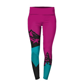 THERMO LEGGINSY DAMSKIE (GRETA) - WINTER MOUNTAIN - zestaw do uszycia