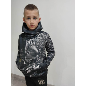 BLUZA HYDROFOBOWA UNISEX - MOON WOLF - zestaw do uszycia