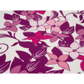 FLORAL PANEL (L) / różowy - panel, dzianina pętelkowa SP250